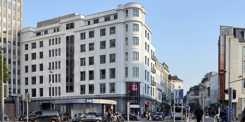L'immeuble situé sur la place du Bastion, à Bruxelles. 