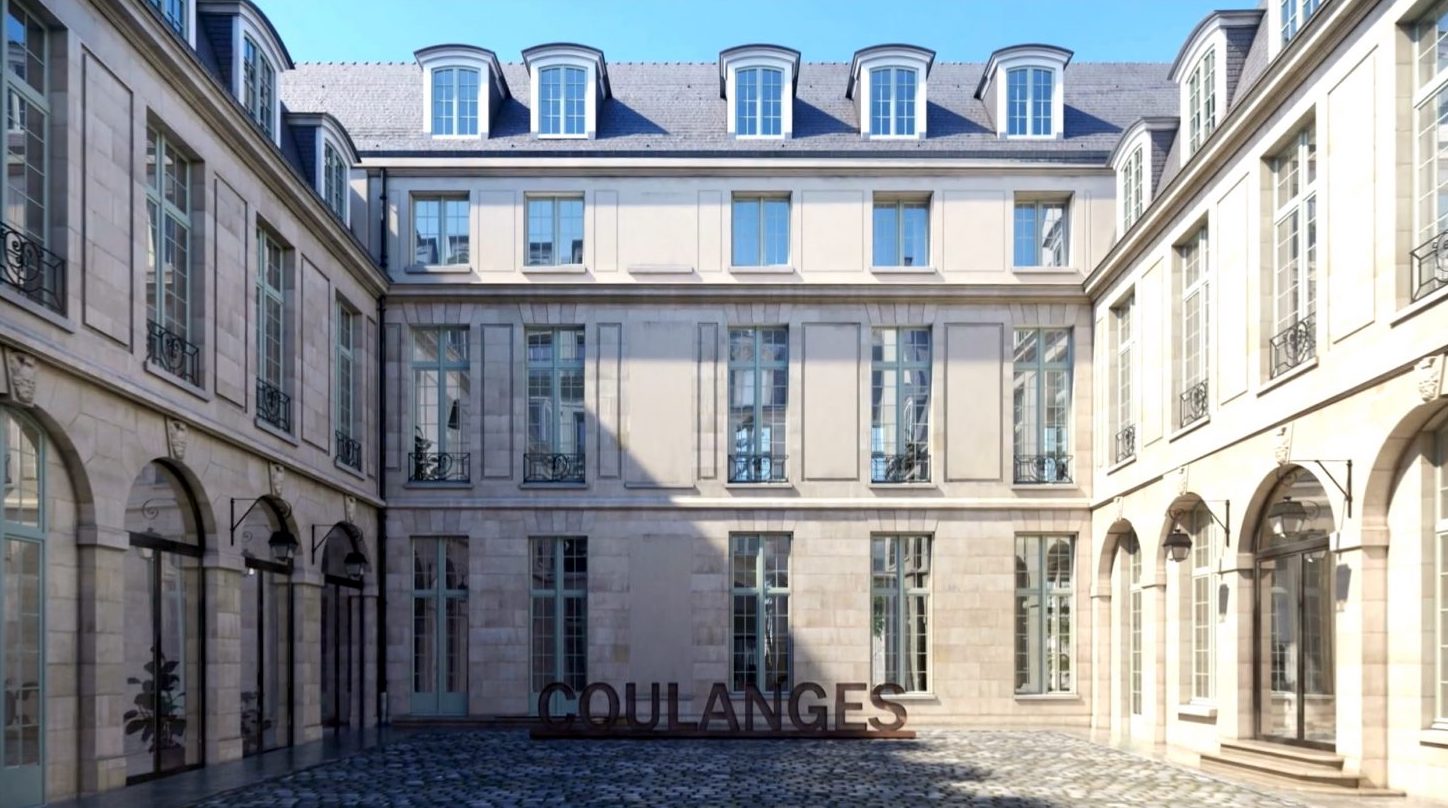 La cour intérieure de l'hôtel de Coulanges, rue des Francs-Bourgeois à Paris 4. © SK & Associés
