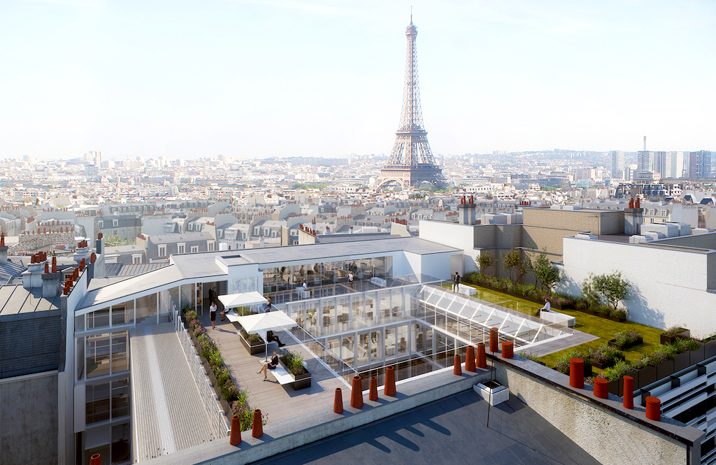 Le toit paysagé du Code, Paris 16 © SAA ARCHITECTES