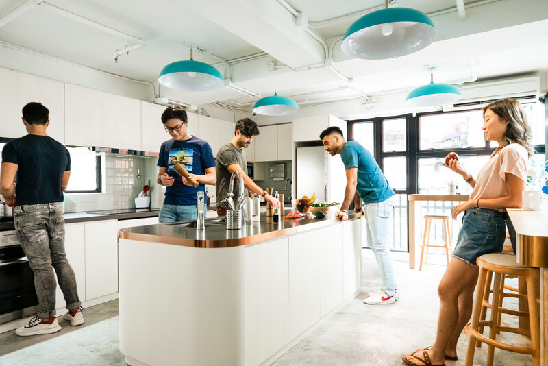 Vue de l'espace de coliving imaginé par Roof. 