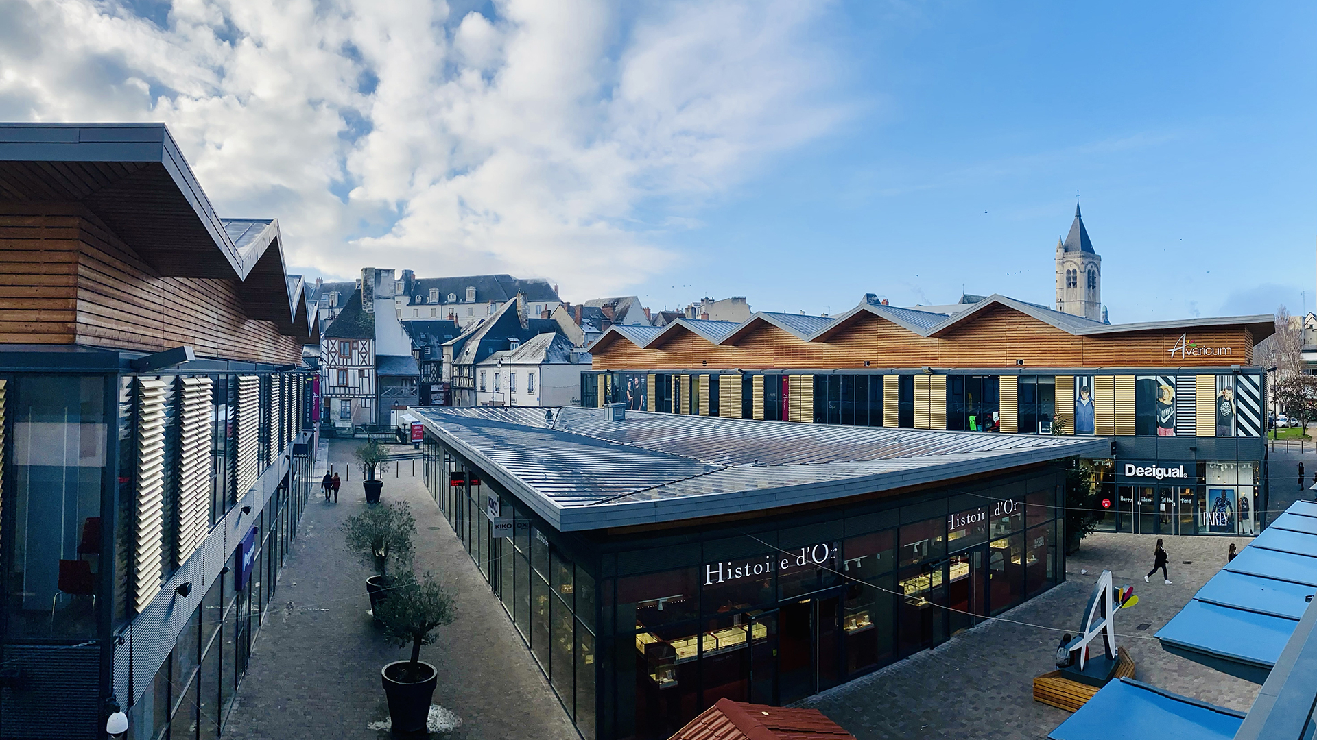 Le centre commercial Avaricum à Bourges. 