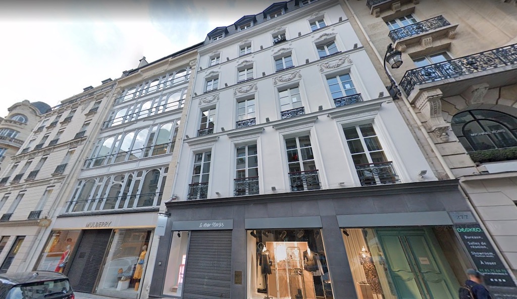 Les 275 et 277 rue Saint-Honoré. © Google Maps 