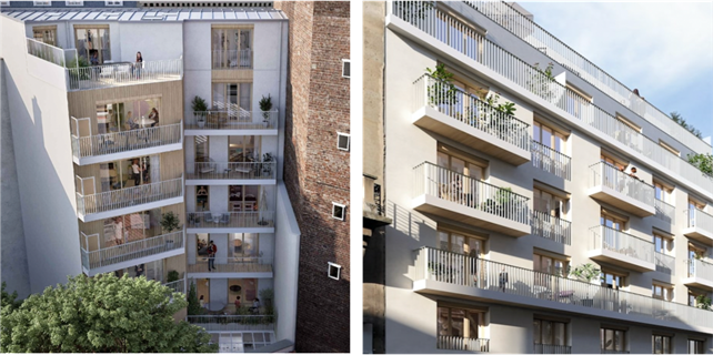 Le 17 rue Duhesme dans le 18e arrondissement de Paris. 