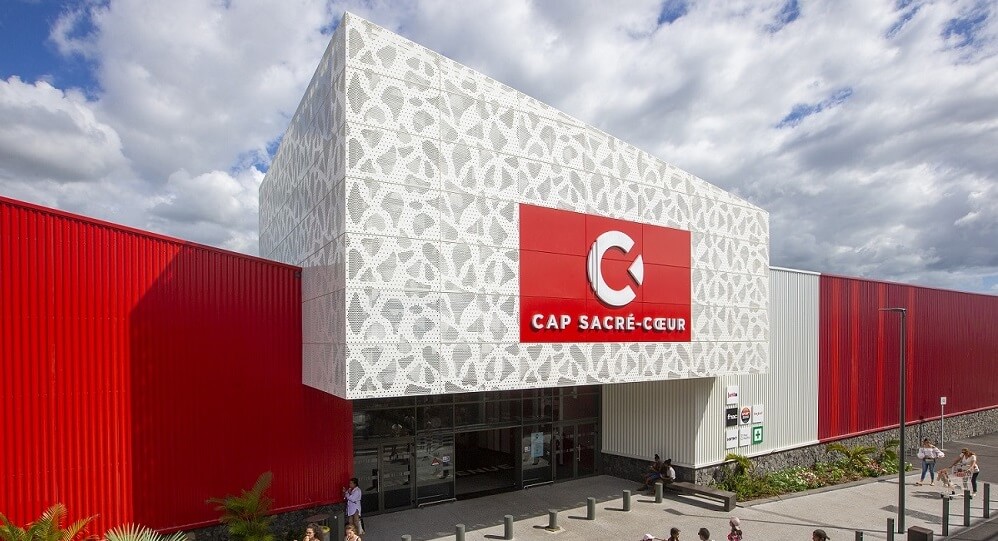 Le centre commercial "Sacré Coeur" à La Réunion, au portefeuille de Sudeco. ©Sudeco