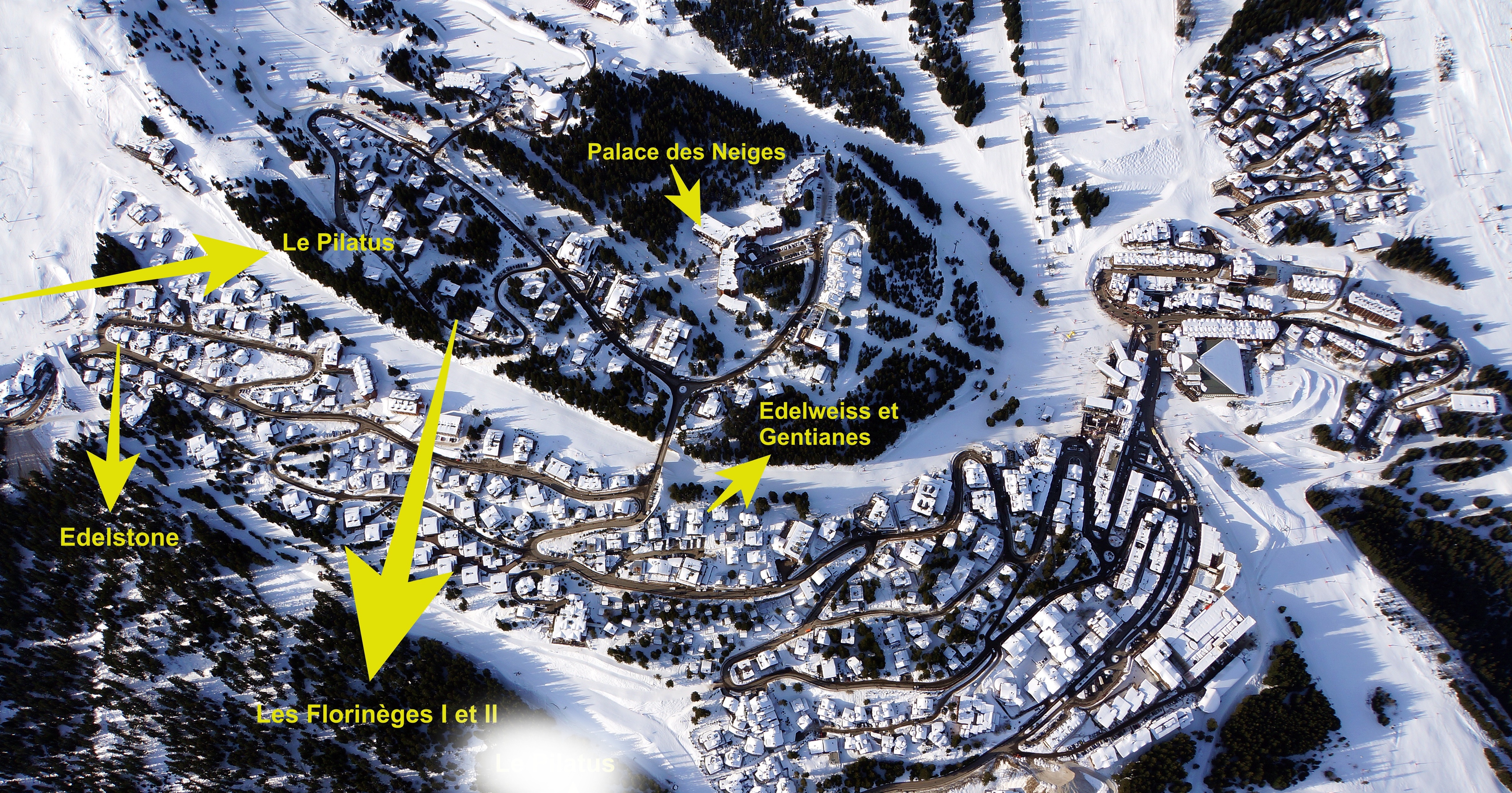 Les adresses transactées ou encore de transaction à Courchevel. 