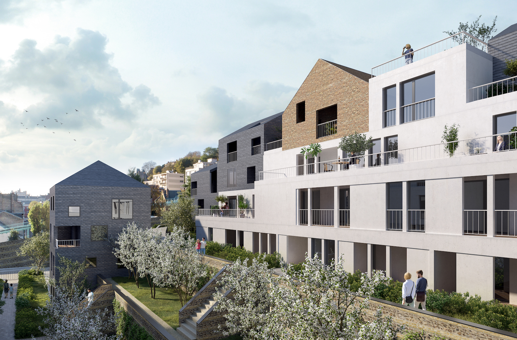 Le projet mixte d'Icade sur le site Flaubert, au Havre.