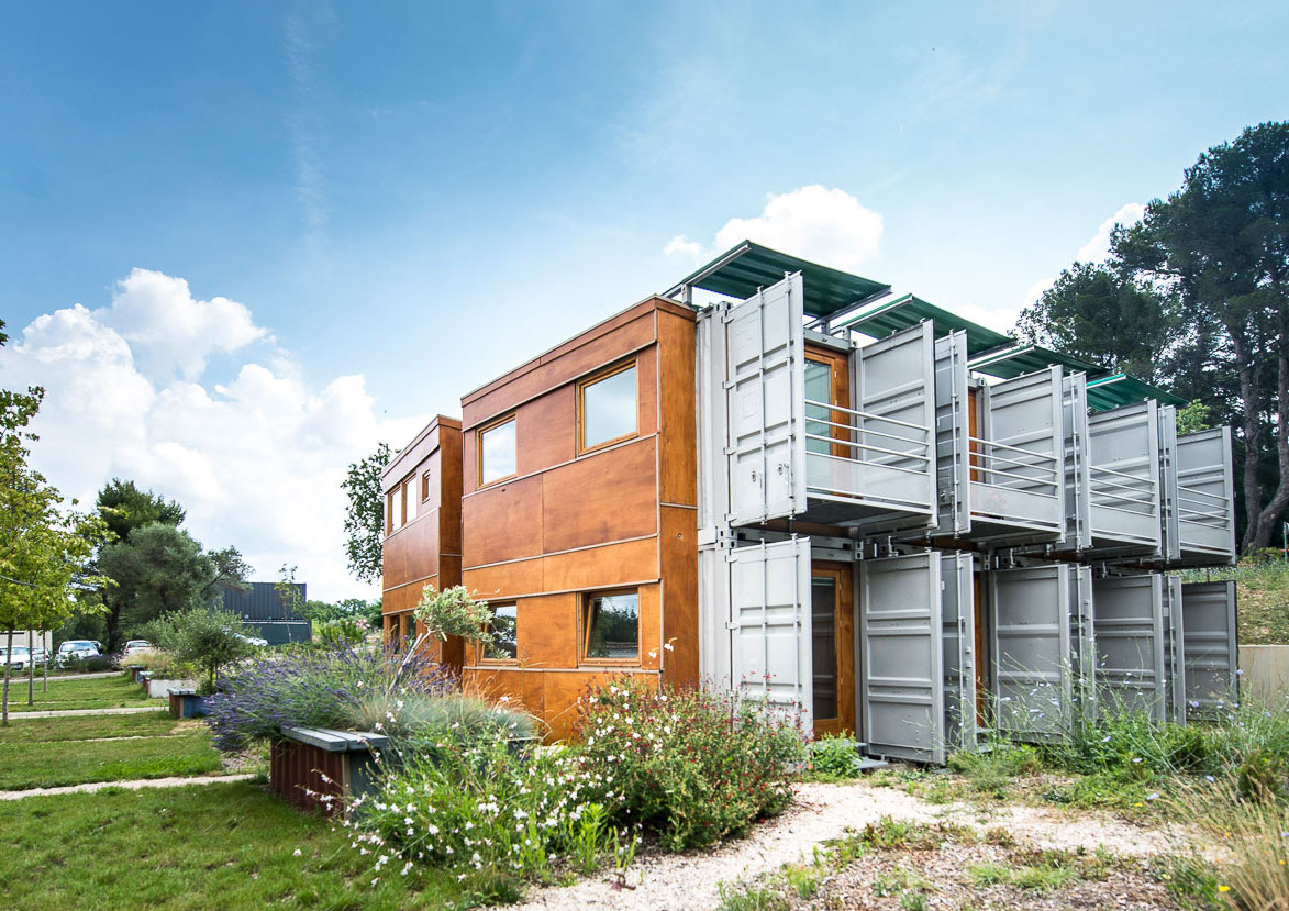 Les containers réhabilités proposés à la location par Homeblok.