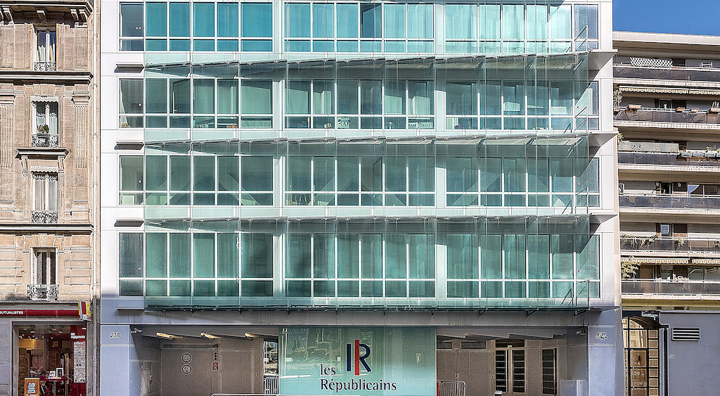 L'actuel siège des Républicains, rue de Vaugirard (Paris 15)