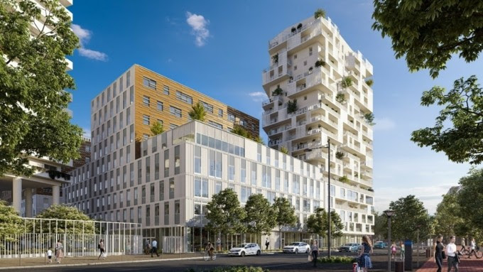 Le projet de bureaux d'Agora, près de Lille Flandres. 