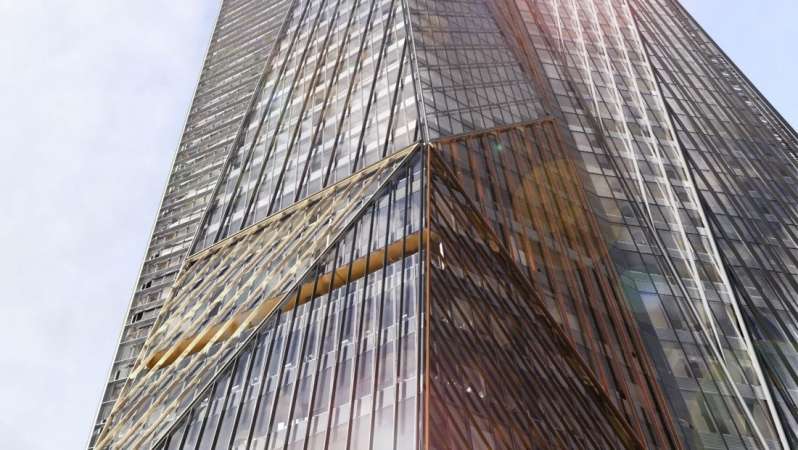 La tour Hekla dans le quartier d'affaires de La Défense. 