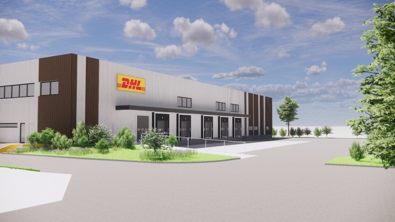 La messagerie DHL de Vitry-sur-Seine. 