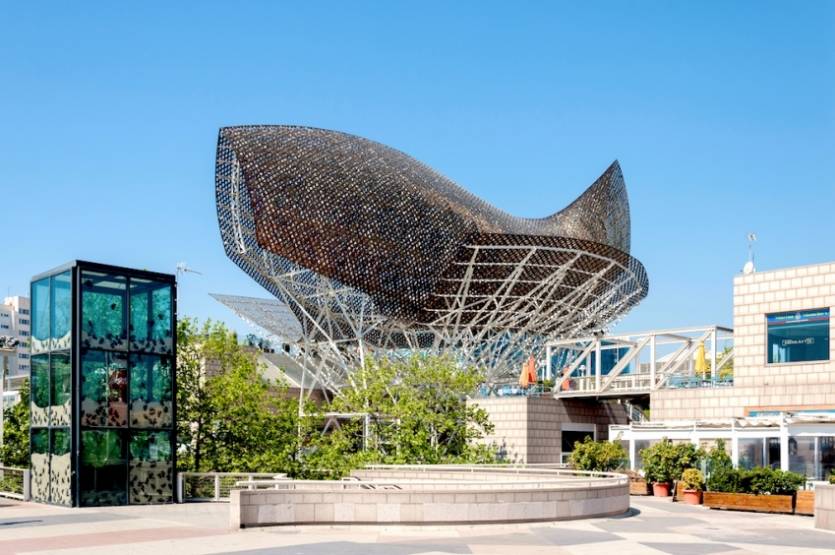 Peix, Frank Gehry, au cœur du quartier Vila Olimpica à Barcelone