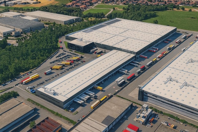 L'entrepôt Arcese à Basiano (Italie)