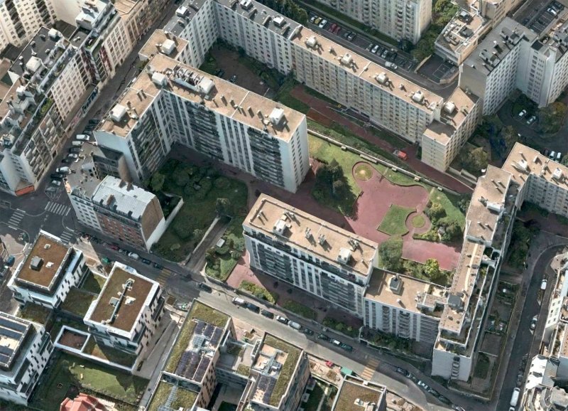 Le vaste complexe résidentiel du 148-152 Lourmel à Paris 15