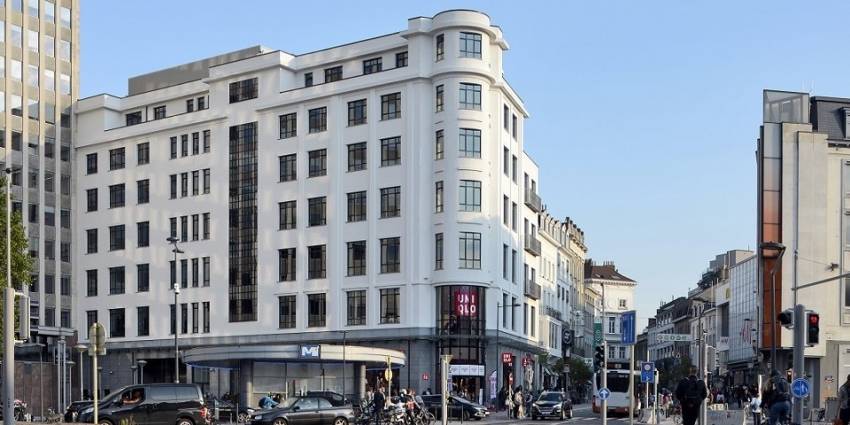 L'immeuble situé sur la place du Bastion, à Bruxelles. L'immeuble situé sur la place du Bastion, à Bruxelles.