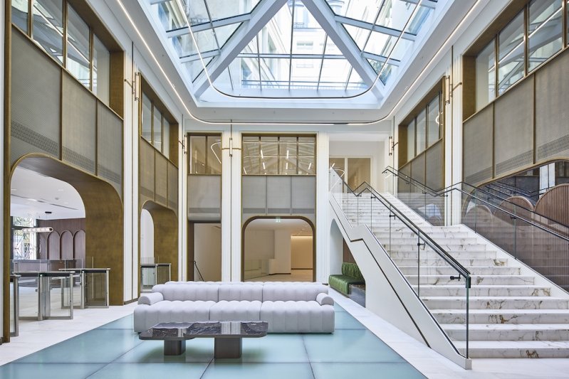 Le hall d'Haussmann Saint-Augustin, dans le 8e. © Olivier Frajman