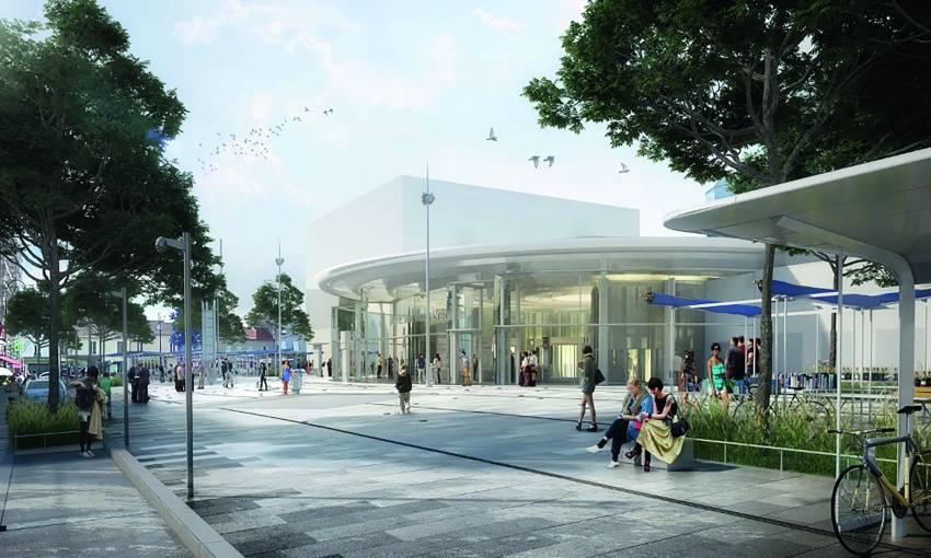 Les futures lignes du Grand Paris Express passeront par la gare de Saint-Maur - Créteil. © SGP, Cyril Trétout, ANMA
