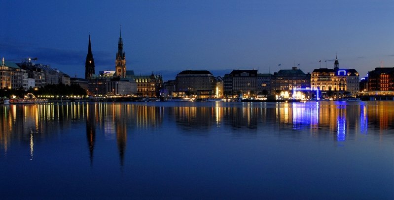 Vue sur la ville d'Hambourg, en Allemagne. © Wikimedia Vue sur la ville d'Hambourg, en Allemagne. © Wikimedia