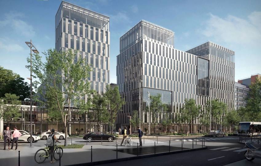 Le projet Link-It, composé de deux bâtiments à Clichy. Le projet Link-It, composé de deux bâtiments à Clichy.