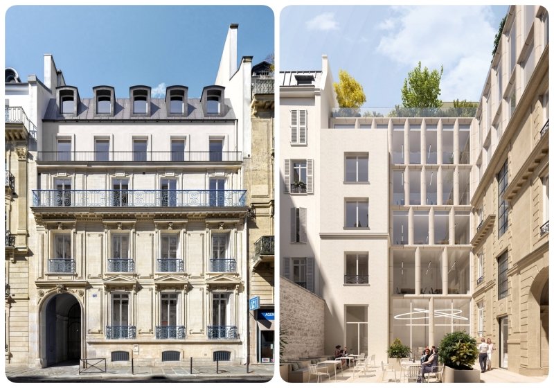 Le 73 Miromesnil, détenu par Foncière Renaissance. © Renaissance archi Le 73 Miromesnil, détenu par Foncière Renaissance. © Renaissance archi