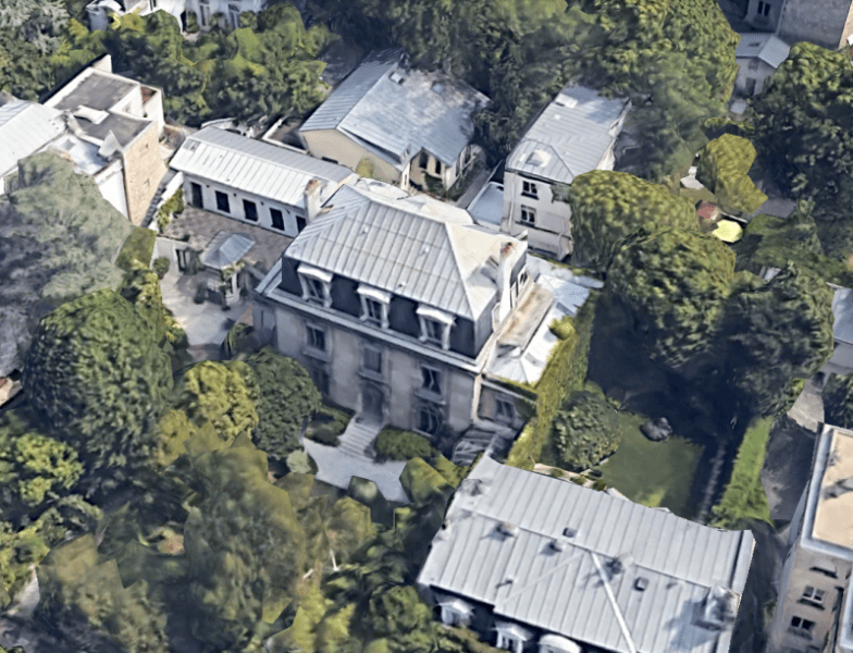 Le 8 Tilleuls, Villa Montmorency (Paris 16). © Google Earth