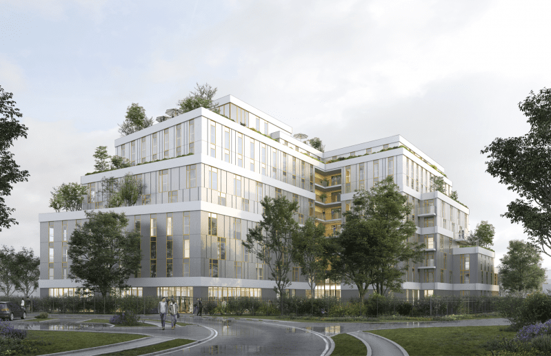 La future résidence de coliving acquise par Kley à Vélizy-Villacoublay. 