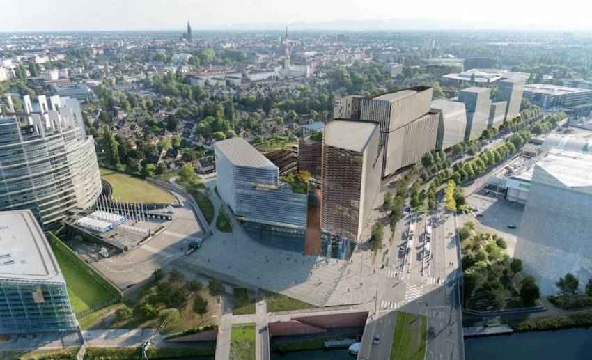 Projet Osmose au cœur du quartier d'affaires international Archipel Wacken à Strasbourg