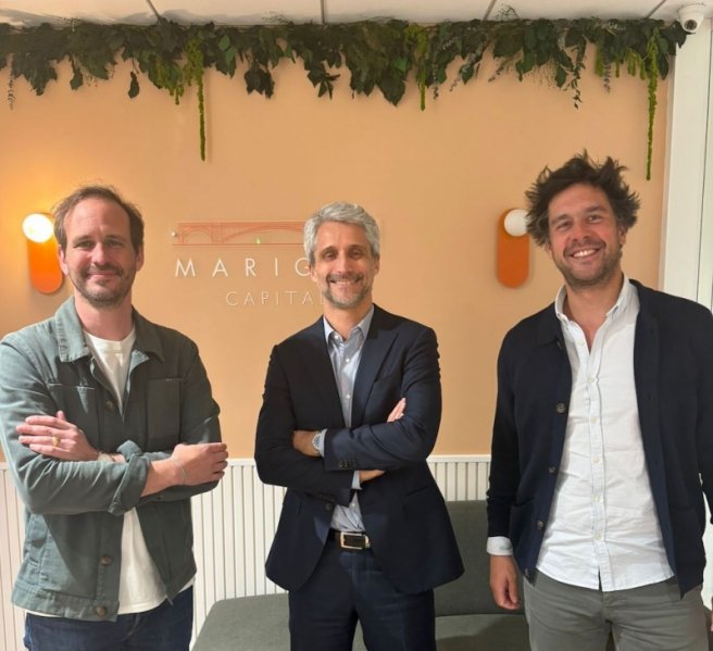 De g. à dr. : Pierre-Antoine Burgala, Thomas Fonsegrive et Gautier Delabrousse-Mayoux, CEO d'Iroko. De g. à dr. : Pierre-Antoine Burgala, Thomas Fonsegrive et Gautier Delabrousse-Mayoux, CEO d'Iroko.