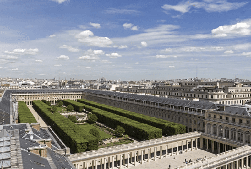 Le Palais Royal à Paris. 