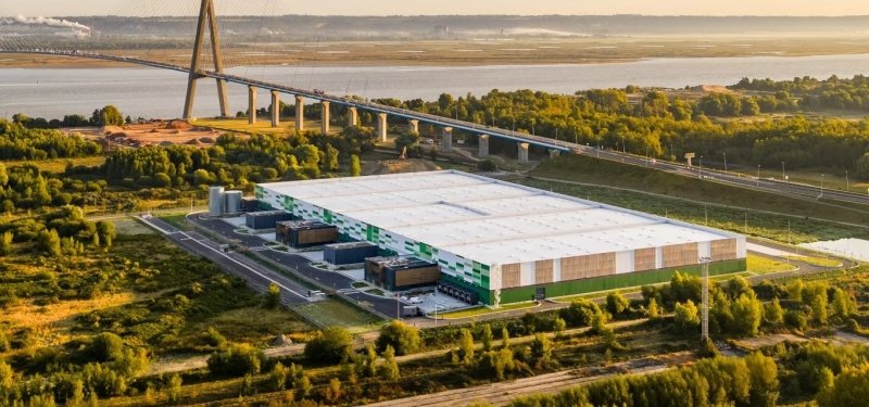 Une plateforme logistique de 32 000 m2 situé à Honfleur. ©GSE