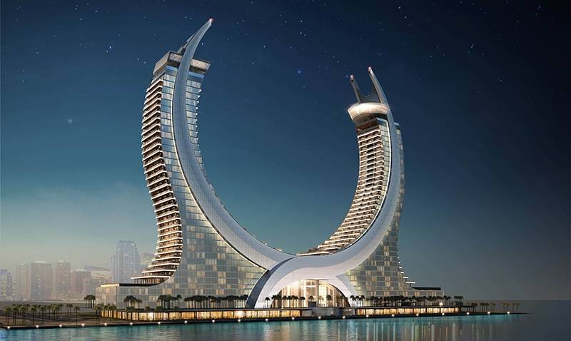 Les futurs hôtels Fairmont et Raffles Lusail et résidences au Qatar.