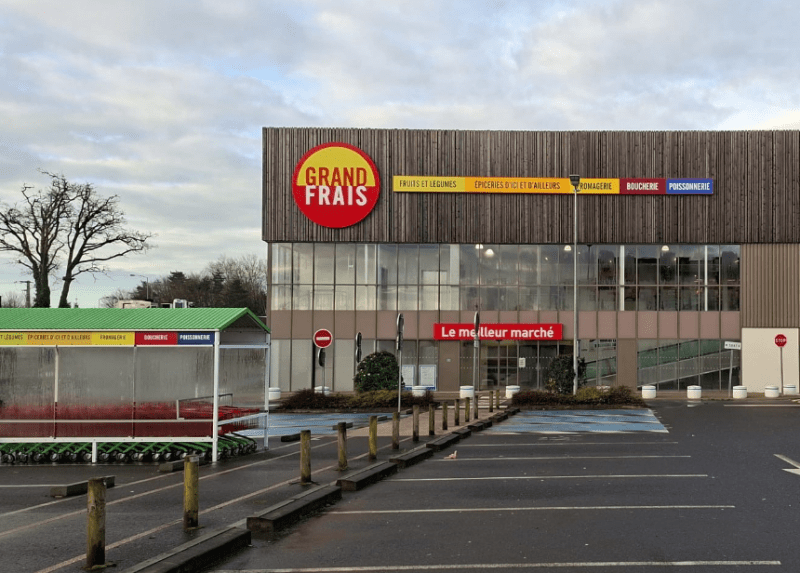 Le magasin Grand Frais situé à Treillières. © Grand Frais