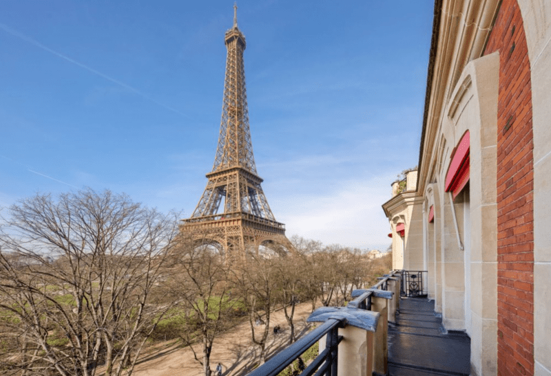 Le balcon de l'appartement rue Élisée Reclus
