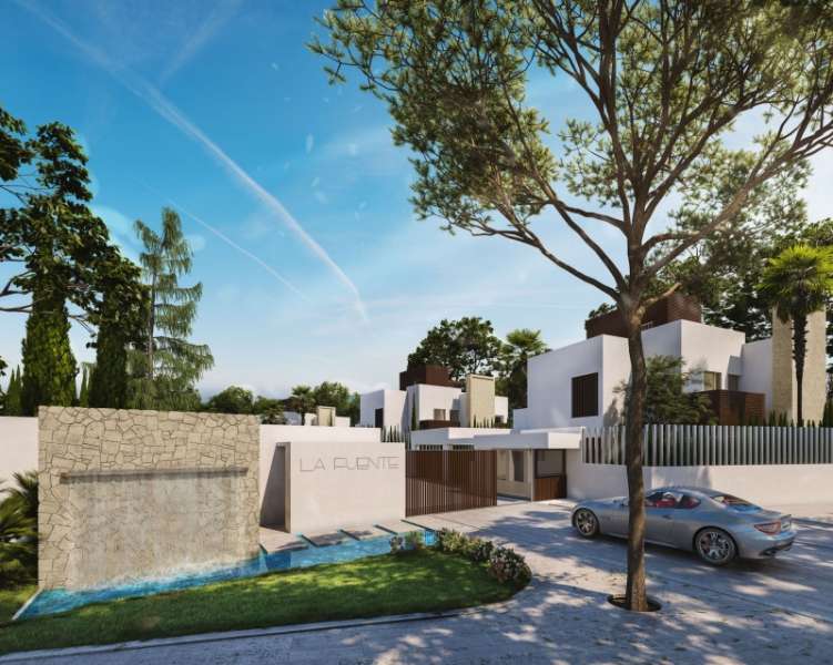 Le projet Fuente est un ensemble de quinze villas situées en bordure du centre ville de Marbella, à moins de dix minutes de la plage ©We Invest Capital Partners