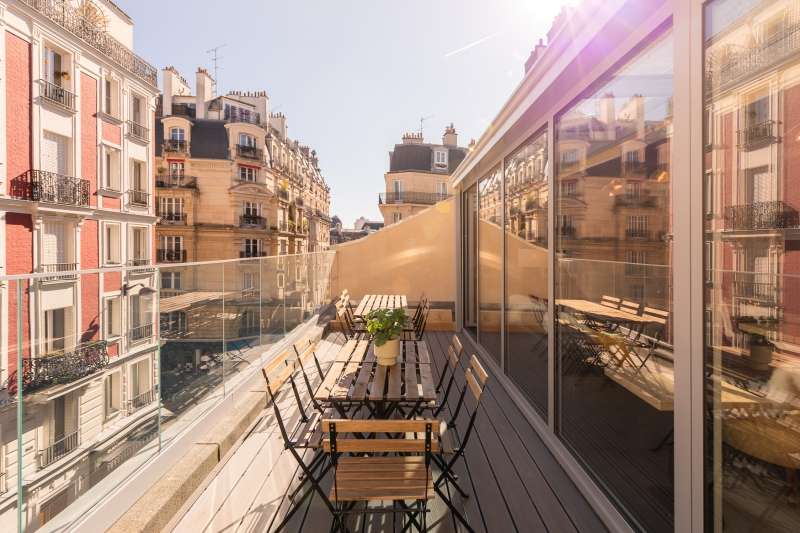 La résidence Cohabs dans le quartier Gambetta à Paris. 