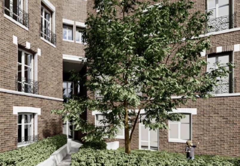 L'immeuble à rénover est situé dans le centre-ville de Clichy. L'immeuble à rénover est situé dans le centre-ville de Clichy.
