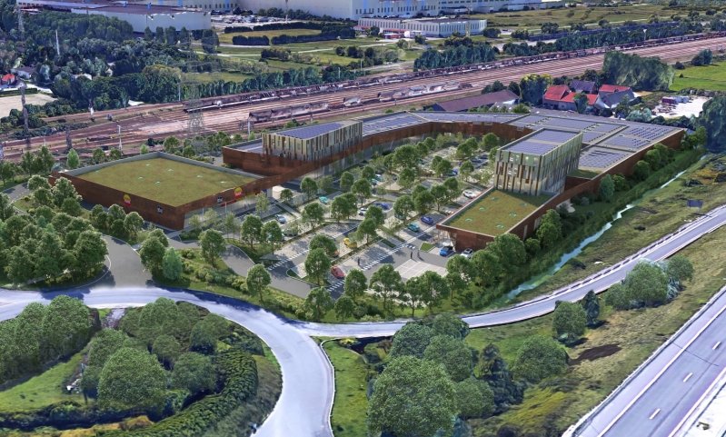 Le retail park La Linière à Grande-Synthe