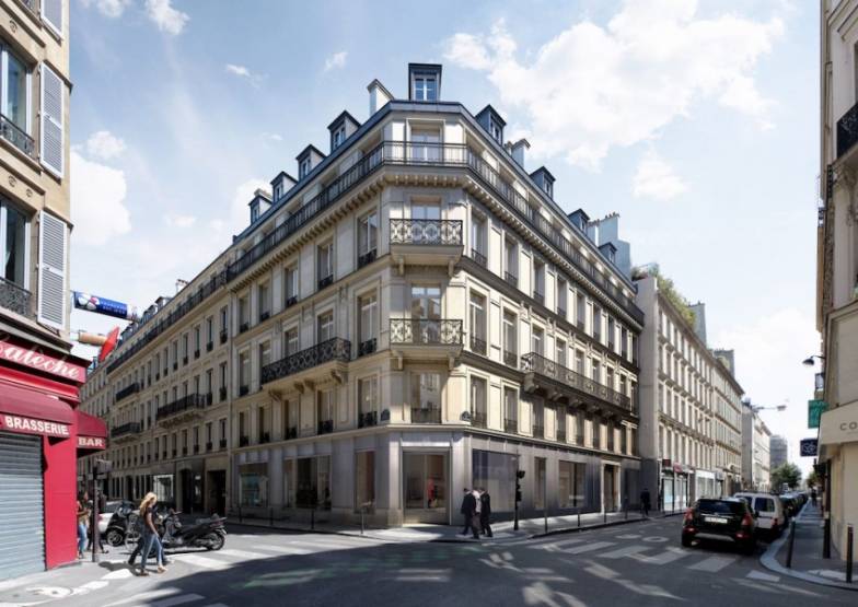 L'immeuble du 48 rue de Provence, à Paris 9e. 