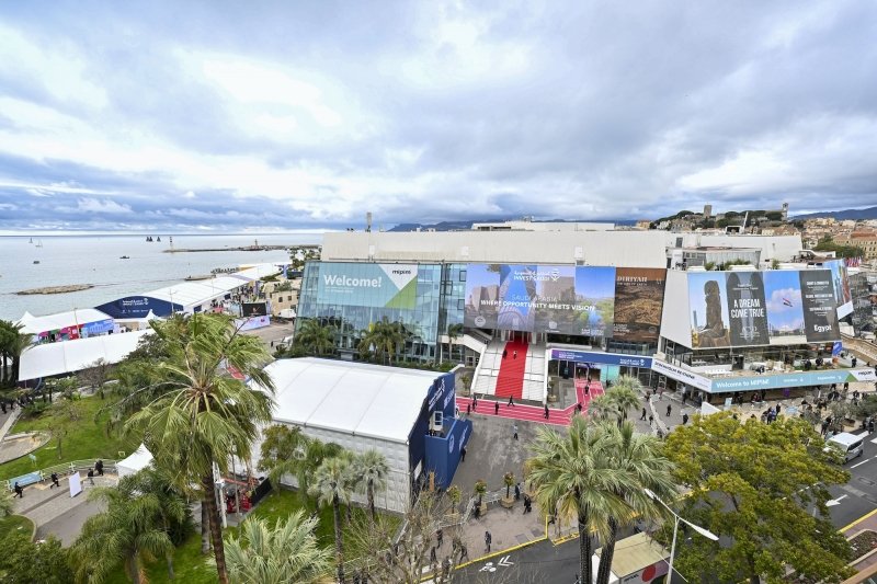 Le Mipim au Palais des festivals de Cannes. © S. d'HALLOY / IMAGE&CO