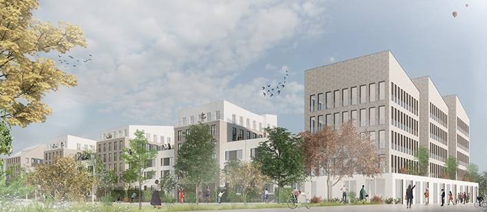 La future résidence de coliving Urban Campus, près de Lille. 