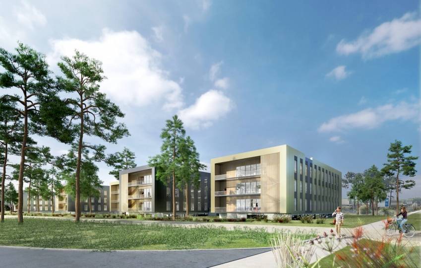 L'ensemble Arko à Mérignac, qui développera 9 300 mètres carrés. © Aventim L'ensemble Arko à Mérignac, qui développera 9 300 mètres carrés. © Aventim