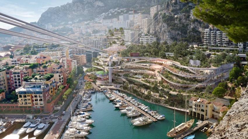 Le projet urbain, aux 2 000 arbres de Monaco. 