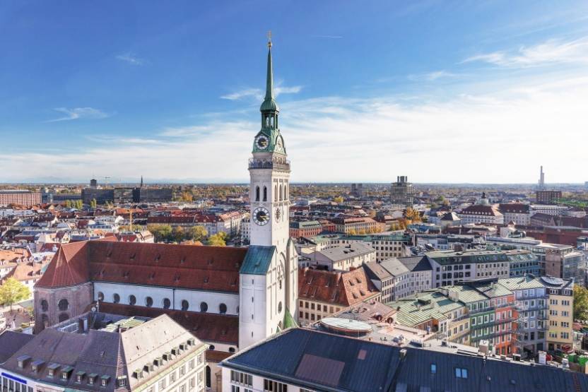 La ville de Munich, en Allemagne. La ville de Munich, en Allemagne.