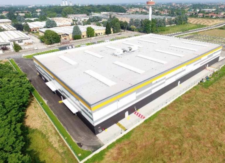 La plateforme développée par Segro à Burago, en Italie. La plateforme développée par Segro à Burago, en Italie.