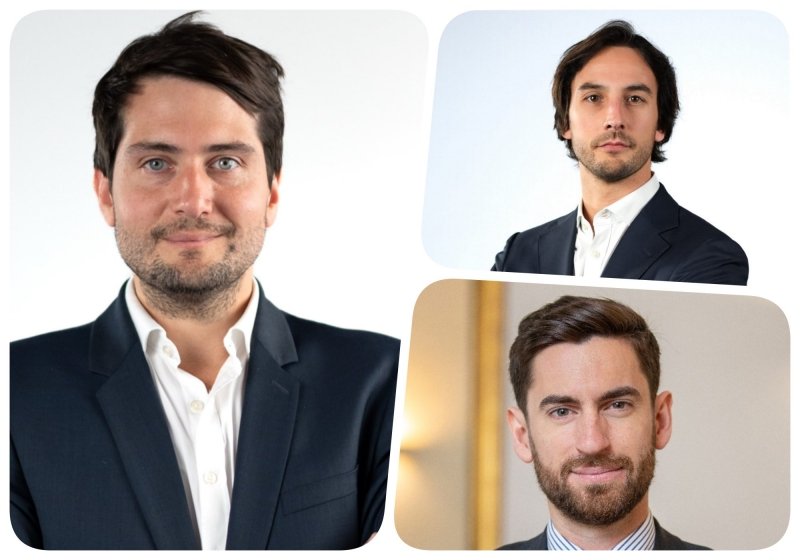 Alexis Mignonac, Victor Guinchard et Jean-Baptiste Thuault. 