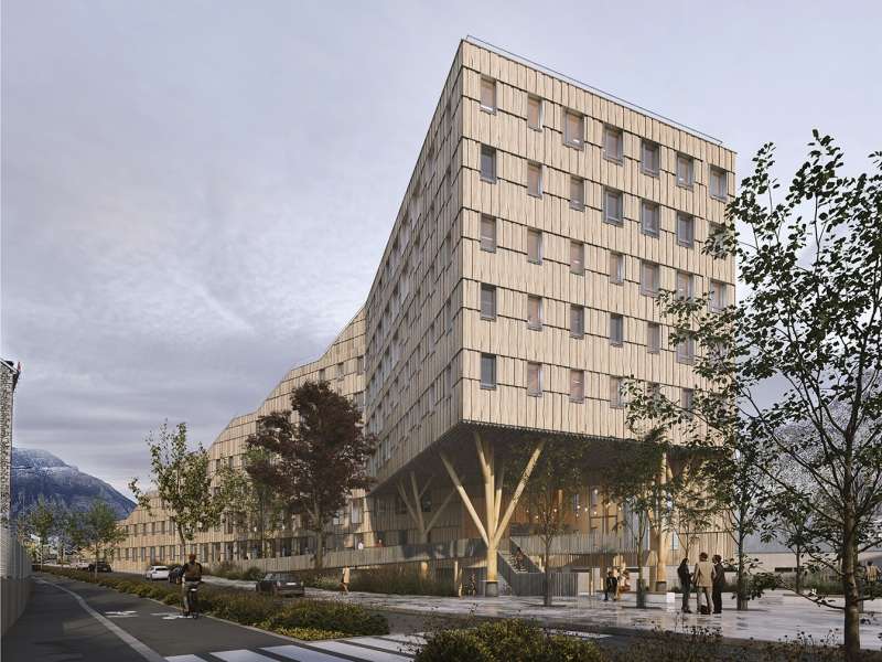 L'immeuble Wood à Grenoble