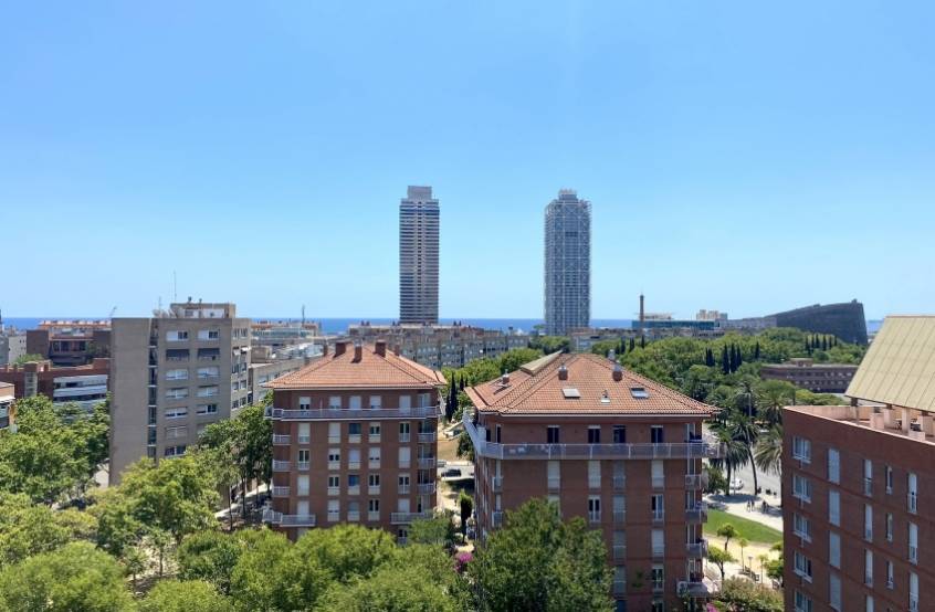 La vue du futur rooftop que développera Trustone REIM sur son nouvel immeuble du quartier 22@ à Barcelone