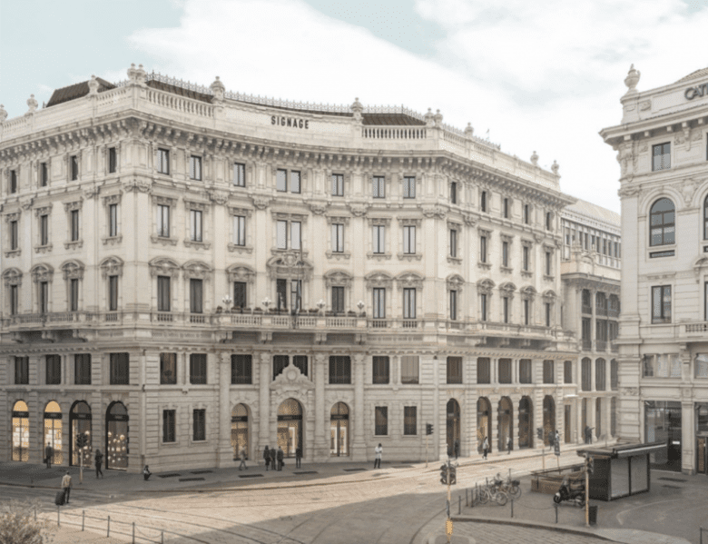 L'un des immeubles de Paref à Milan, en Italie