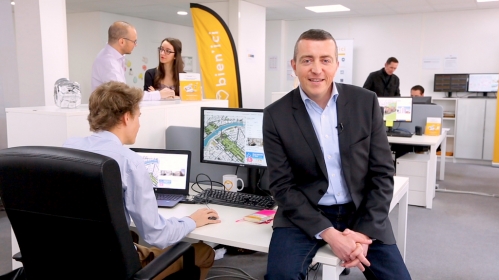 L'équipe Bien'ici avec David Benbassat