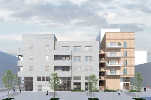 Le projet Be Green à Nantes. © Icade